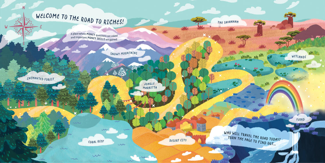 Map of 'Road to Riches' land.